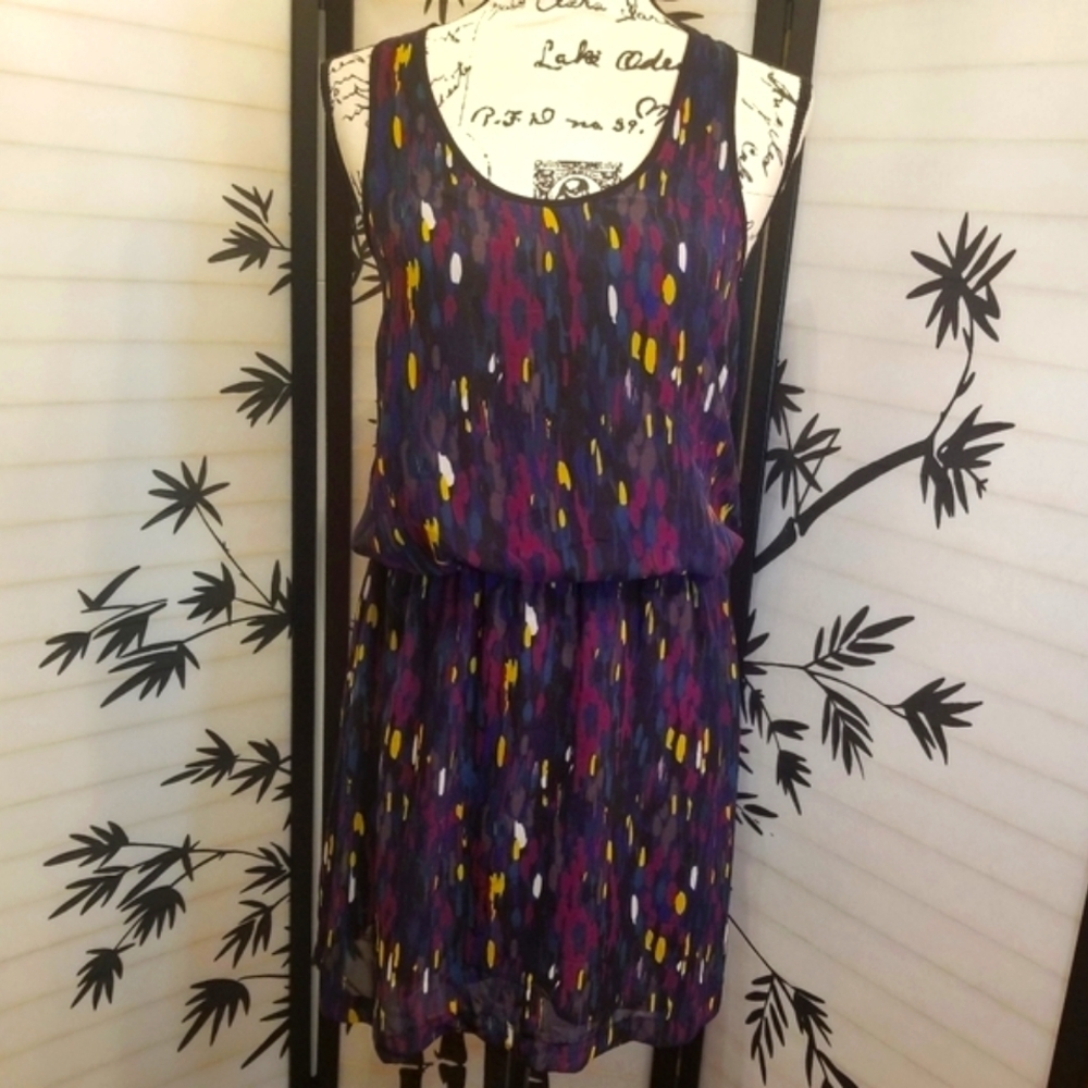 Anthropologie The Addison Story Sleeveless Printed Racerback Dress XS Boho - Picture 1 of 8